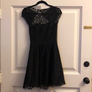 Short Black lace dress